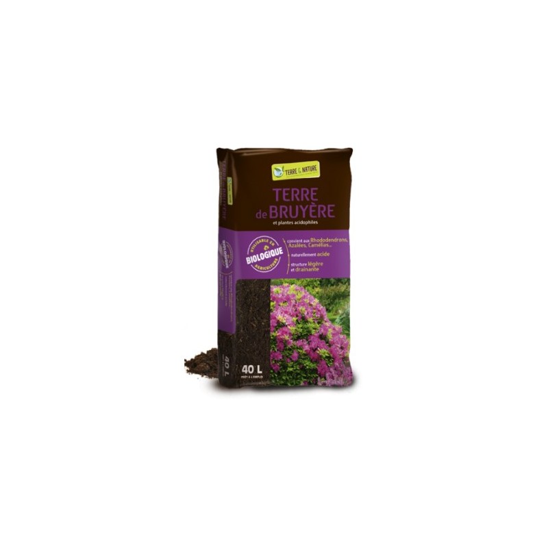 Terre de Bruyère & plantes acidophiles- sac de 40L Terre de Bruyère & plantes acidophiles- sac de 40L