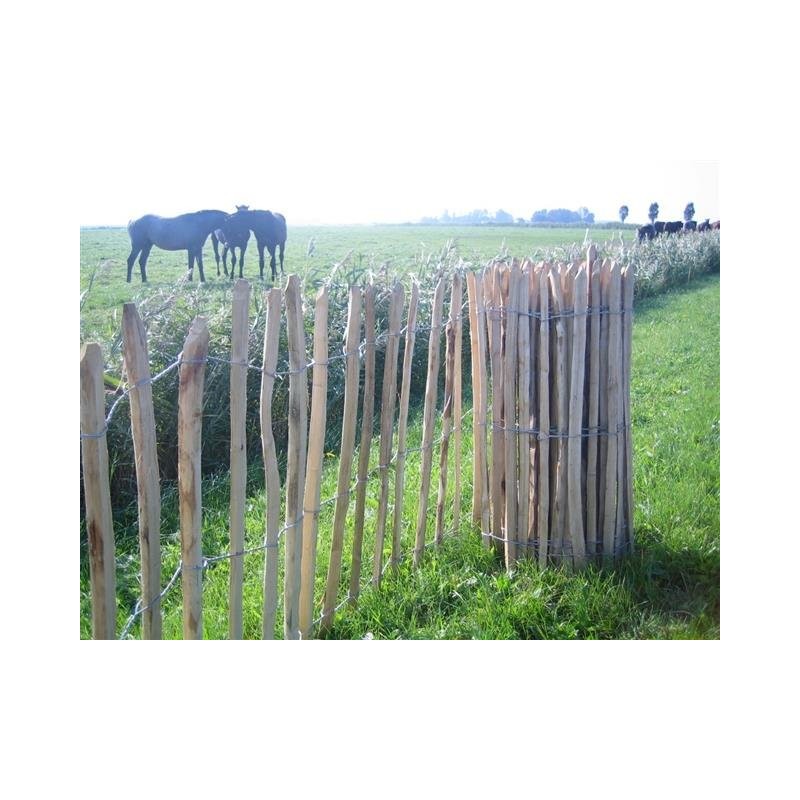 Pots et accessoires - rails de clôture en châtaignier - 90 cm x 460 cm