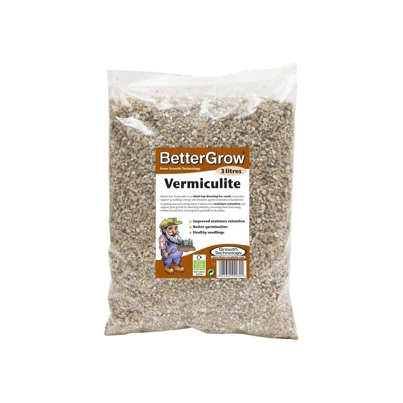 Pots et accessoires - bettergrow vermiculite - 3 ltr