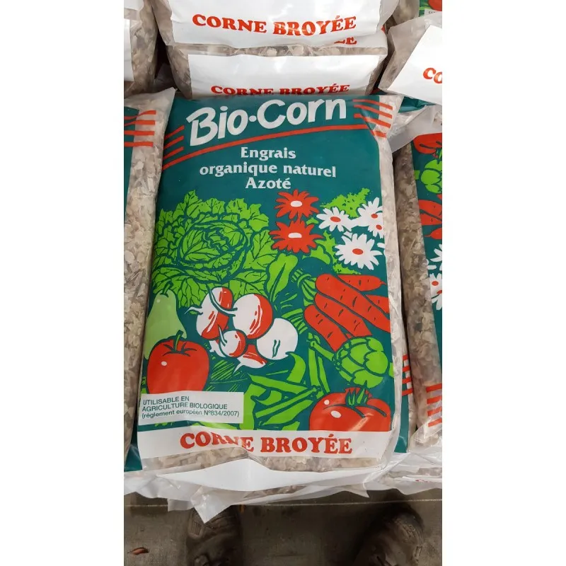 Corne broyé en copeaux / Sac de 5 KG / Engrais organique naturel