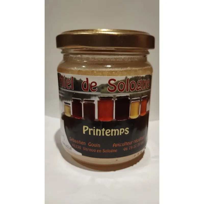 Miel de printemps - Pot de 250g - Miel produit en Sologne