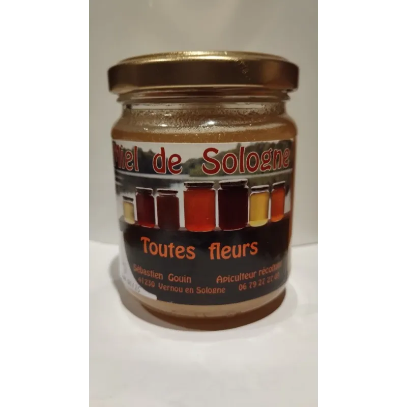 Miel Toutes Fleurs - Pot de 250g - Miel produit en Sologne