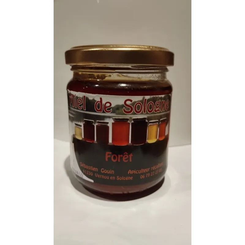 Miel de Forêt - Pot de 250g - Miel produit en Sologne