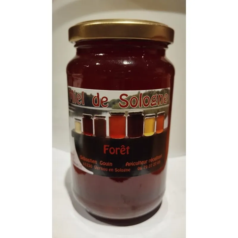Miel de Forêt - Pot de 500g - Miel produit en Sologne