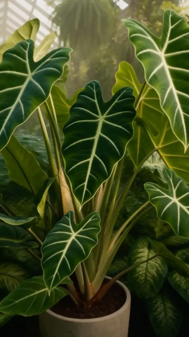 Un petit air de jungle chez soi 🌿✨ Des plantes qui attirent le regard, tout simplement. 💚 #PlantesTropicales #GreenVibe…